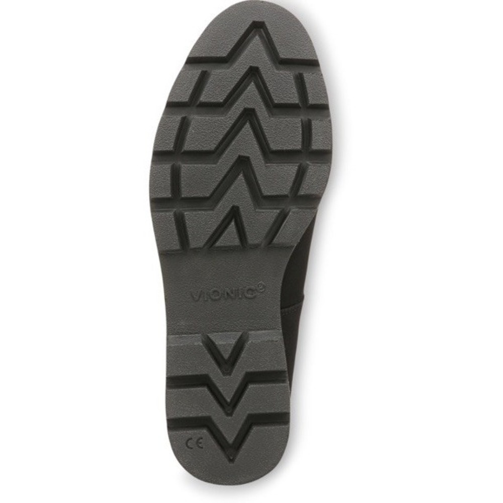 Vionic Willa Black Suede Leather‎ Wedge Womens 5 Medium Shoes Arch Support New - Picture 9 of 9
